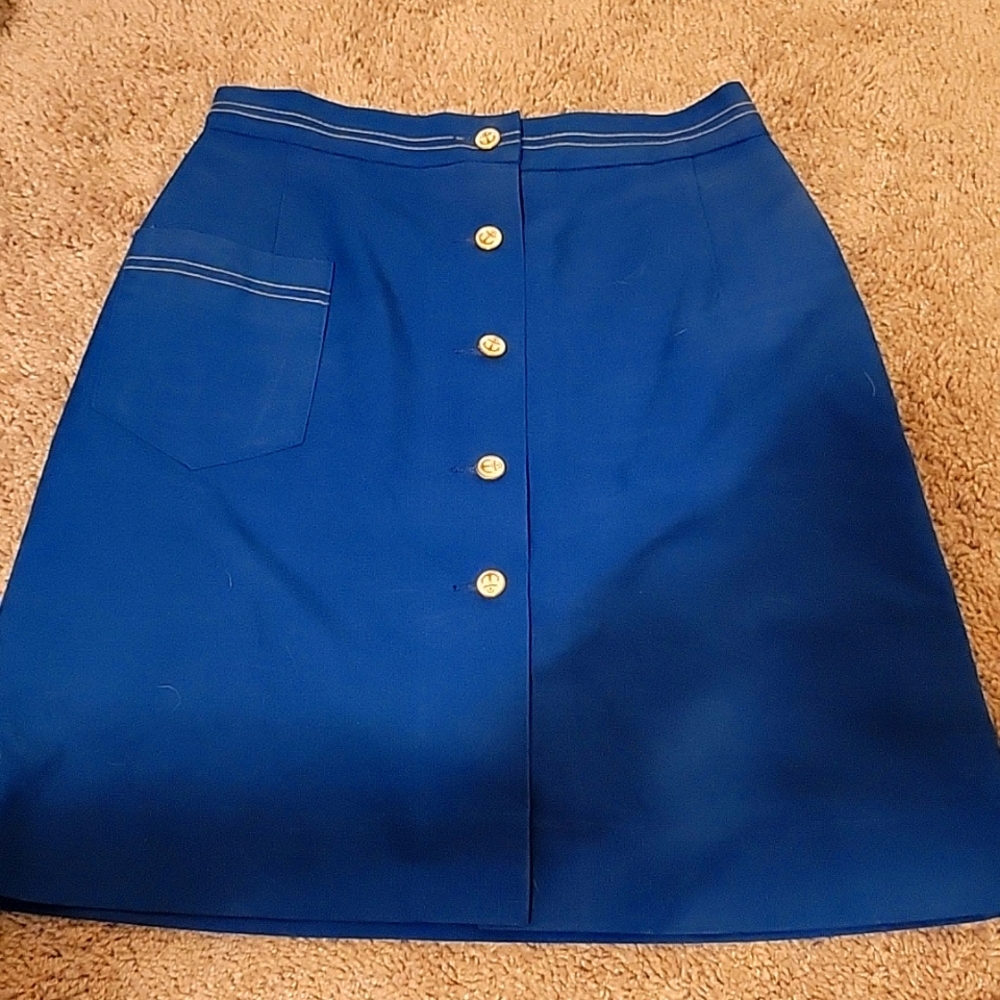 Blue Vintage Sailor Style skirt / skort